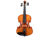 GV402 4/4 Acoustic Violin Kit Natural Varnish w/Square Case, 2 Bows, 3 In 1 41479161