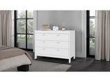 White 3-Drawer Chest with Functional Storage B062P486506