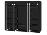 69" Portable Clothes Closet Wardrobe Storage Organizer with Non-Woven Fabric Quick and Easy to 39176847