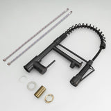 Commercial Kitchen Faucet with Pull Down Sprayer, Single Handle Single Lever Kitchen Sink Faucet W1932P155917