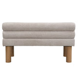 Upholstered Dining Bench, End of Bed, Entryway Bench, Boucle Ottoman for Dining Room, Bedroom, N779P292154E