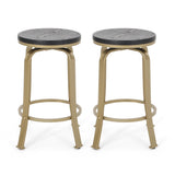 ZUN COUNTER STOOL 2pcs/set 59130.00BLKBRS