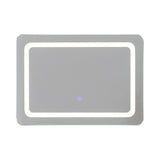 Modern Makeup Vanity Desk with Mirror and Lights, Retractable Dressing Table with Drawers and N844P288432A