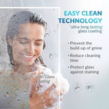 56 to 60 in. W x 76 in. H Double Sliding Frameless Soft-Close Shower Door with Premium 3/8 Inch W1573126510