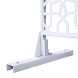 Outdoor & Indoor Privacy Metal Privacy 76" H48" W, Freestanding Decorative Privacy W465P193212