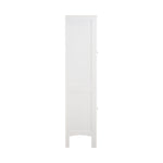 ZUN Tall Narrow Tower Cabinet with 2 Shutter Doors 5 Tier Shelves for Bathroom, Kitchen ,Living Room 25815711