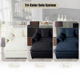 Oversized 41.73" Sofa Chair, Modern Upholstered Armchair with 1 Toss Pillow, Modular Sectional Sofa W3163P269205