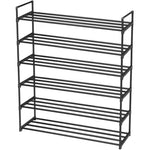 ZUN 6 Tiers Shoe Rack Shoe Tower Shelf Storage Organizer For Bedroom, Entryway, Hallway, and Closet 37112785