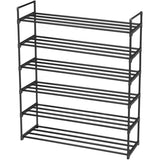 ZUN 6 Tiers Shoe Rack Shoe Tower Shelf Storage Organizer For Bedroom, Entryway, Hallway, and Closet 37112785