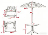 Outdoor Table with Foldable Chairs 46828606