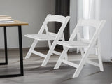 4 Pack Folding Chairs, Resin Chairs with Padded Seat, Comfortable Event Chairs 14756712
