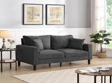 57 " High Resilience Loveseat Sofa, Wooden Frame 2 Seat Sofa, Comfy , Small Space Saving Modern W311P221210