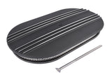15" Oval Black Aluminum Half Finned Air Cleaner Assembly Fits Chevy Ford Mopar 06143711