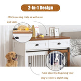 ZUN Heavy Duty Furniture style dog cage wooden dog cage double door dog cage side cabinet dog cage Dog W1687P187089