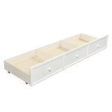 Wood Daybed with Three Drawers ,Twin Size Daybed,No Box Spring Needed ,White WF295565AAK