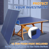 8ft Blue Mid-Size Ping Pong Conversion Top Foldable & Portable Table Tennis Table Top for Indoor 62243630