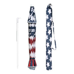 ZUN 7 ft Beach Umbrella with UV Protection - UV40+ silver-coated polyester - American Flag Design 92287581