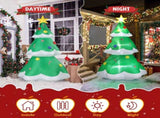 6.9 FT Lighted Christmas Inflatable Decoration, Inflatable Christmas Tree, Blow Up Yard Decorations 56140561