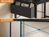 47" Home Office Desk for Small Spaces, Computer Desk with Storage Bag & Hook, Modern Simple Style 65640477