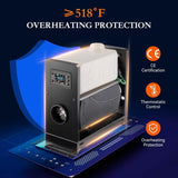 Diesel Heater All in One 8KW 12V-24V Portable Car Diesel Air Heater with Muffler, LCD Monitor, 46690034