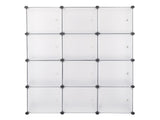 12-Cube Storage Shelf Cube Shelving Bookcase Bookshelf Organizing Closet Toy Organizer Cabinet White 74988135