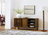 47.3" Sideboard Buffet Cabinet with Storage, Farmhouse Fluted Sideboard with 2 Doors & Solid Wood W1801P288503