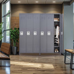 ZUN 3 Door 72"H Metal Lockers With Lock for Employees,Storage Locker Cabinet for Home Gym Office School 58081242