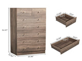 Grey linen particleboard with melamine veneer, 66*40*131cm, 52 drawer cabinet, matte gold handles 29836345