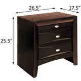 Espresso 2-drawer Nightstand B062P181312