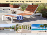 Outdoor Chaise Lounges Pool Lounge Chairs Outdoor Daybed Recliner with Adjustable Backrest for N719P383161K