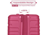 Luggage Sets 6 Pieces with Duffel Bags, Hardside Expandable Suitcases with Spinner Wheels TSA Lock, W3412P381206