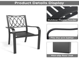 Chair 2 - Heavy-Duty Metal Chair 350LB Capacity, Ergonomic Breathable Patio Chair - 30 Min Assembly, 88304670
