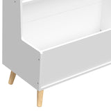 ZUN Kids Bookshelf, Book and Magazine Rack, Book Organizer, toy Storage Cabinet Organizer, White 50096524