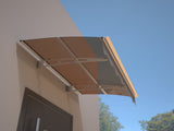 DA5934C Series Door Window Awning Made of 0.137 Inch Thick Crystal Solid Polycarbonate Sheet and W2205P180069