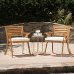 ZUN Outdoor Hermosa KD Wood Dining Chair 54555.00TEA