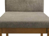 2pc Plush Tailored Side Chairs Upholstered Refined Neutral Gray Fabric Stylish Channel Tufted B011P588625