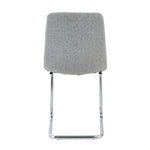 ZUN Modern simple light luxury dining Light Grey chair home bedroom stool back student desk chair metal W210P143662