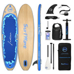 ZUN Inflatable Stand Up Paddle Board 11'x34"x6" With Accessories W1440P192253