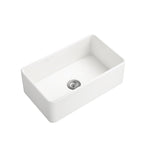 ZUN Inch White Farmhouse Sink Deep Apron Sink Undermount Farmhouse Kitchen Sink Single Farm Sink W928123619