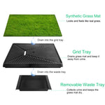 ZUN Dog Toilet Indoor Puppy Training Pad, Dog Potty Pet Training Grass Mat, Removable Waste Tray for 07162018