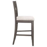 Barn Grey and Light Khaki Counter Height Stool B062P153498