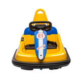 ZUN 6V Kids Ride on Electric Go Kart Bumper Car W/Parents Remote Control,Three Speed Adjustable,LED W1396P149664