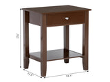 Two-layer Bedside Table Coffee Table with Drawer Coffee 03177153