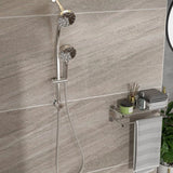 Multi Function Dual Shower Head - Shower System with 4.7" Rain Showerhead, 8-Function Hand Shower, W124362275