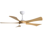 ZUN 52 Inch Modern Ceiling Fan with 22W LED Light and Remote Control 5 ABS Blades for Living Room W882P221519