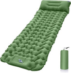 ZUN Ultralight Inflatable Camping Sleeping Pad with Pillow 75140124