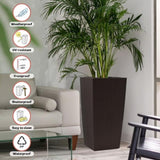 30 in Tall Large Flower Potser with Self-Watering Drainage Holes&Inner Trays Indoor Outdoor W3213P311470