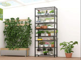 8 tier Heavy Duty Storage Shelves 78.74" H Wire Shelving Unit with Wheels 1600LBS NSF Metal Shelves 15208814