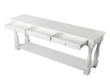 Console Table for Entryway Wood Sofa Table with Storage Drawers and Bottom Shelf for Hallway Living 33092026