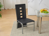 5 Pieces Dining Table Set for 4, Kitchen Room Tempered Glass Dining Table, 4 34557652